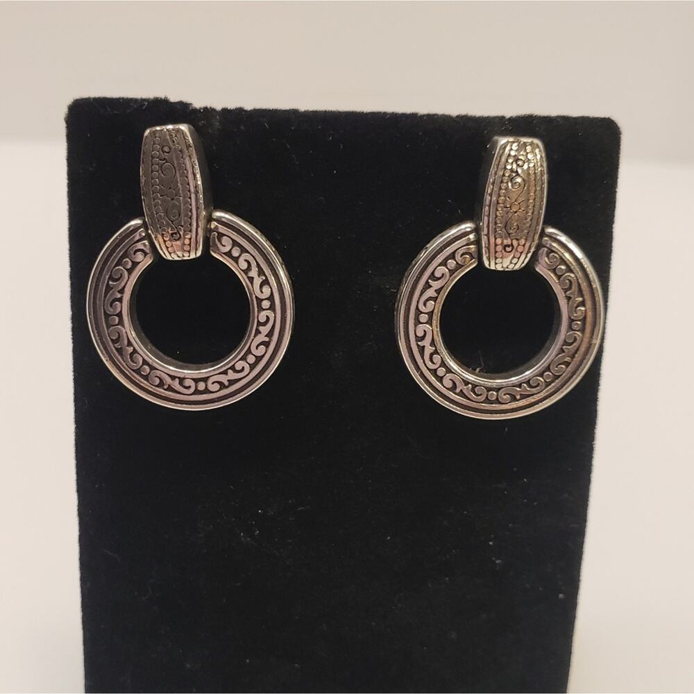 BRIGHTON Central‎ Park etched door knocker post earrings